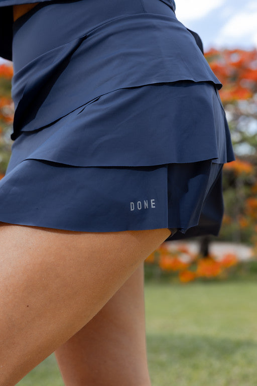 Saia Denise Azul Marinho Ebony