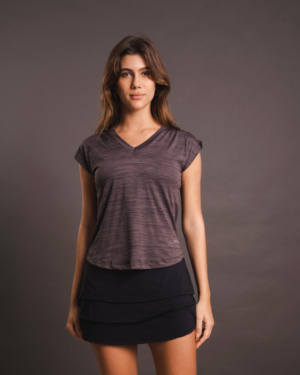 Blusa Decote V Mescla